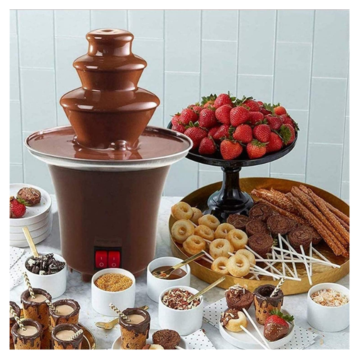 Mini Fondue Eléctrica con 3 Capas