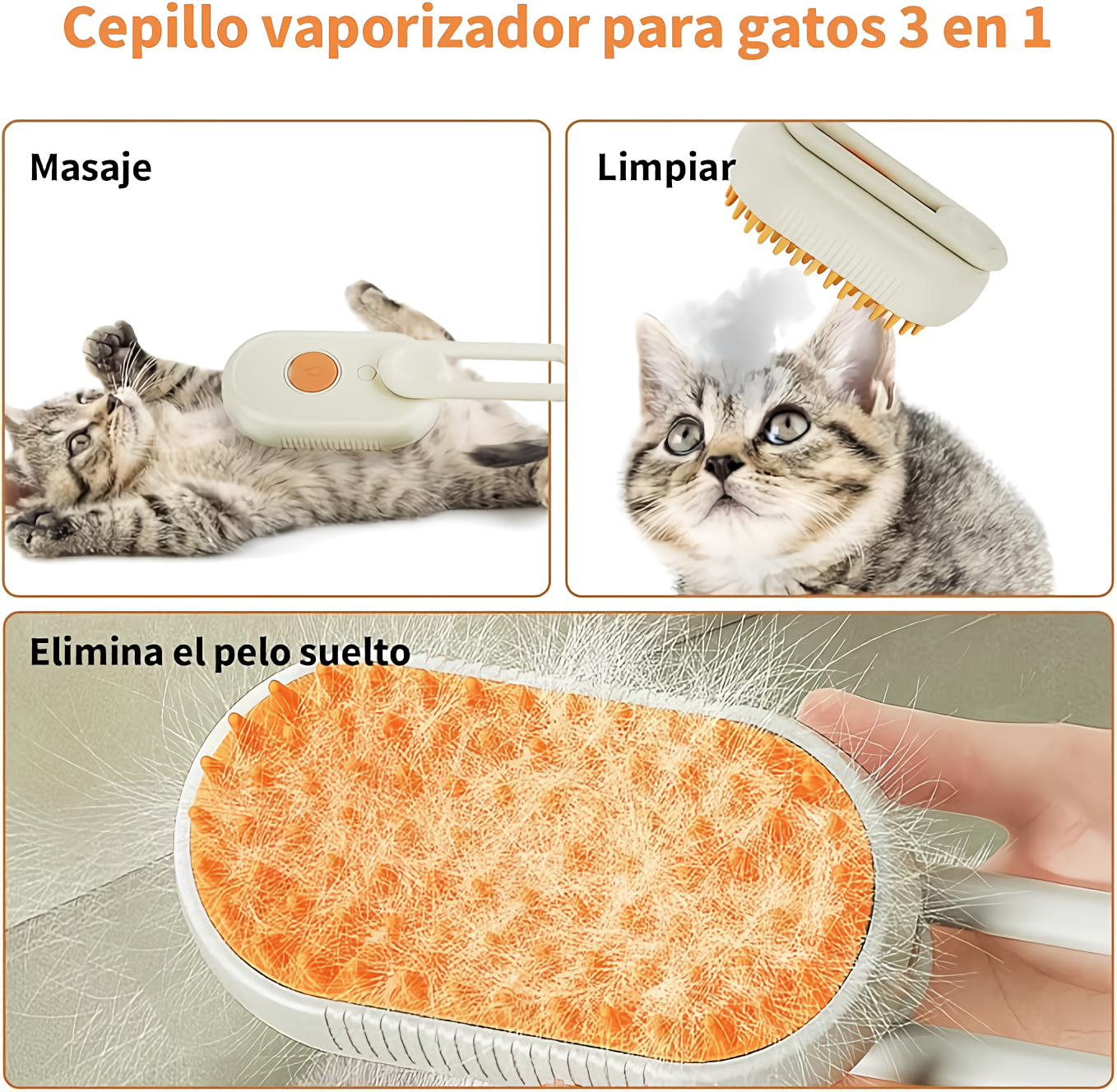 Cepillo a Vapor para Mascota